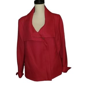 Talbots Fuschia Hot Pink Wool Blend Jacket